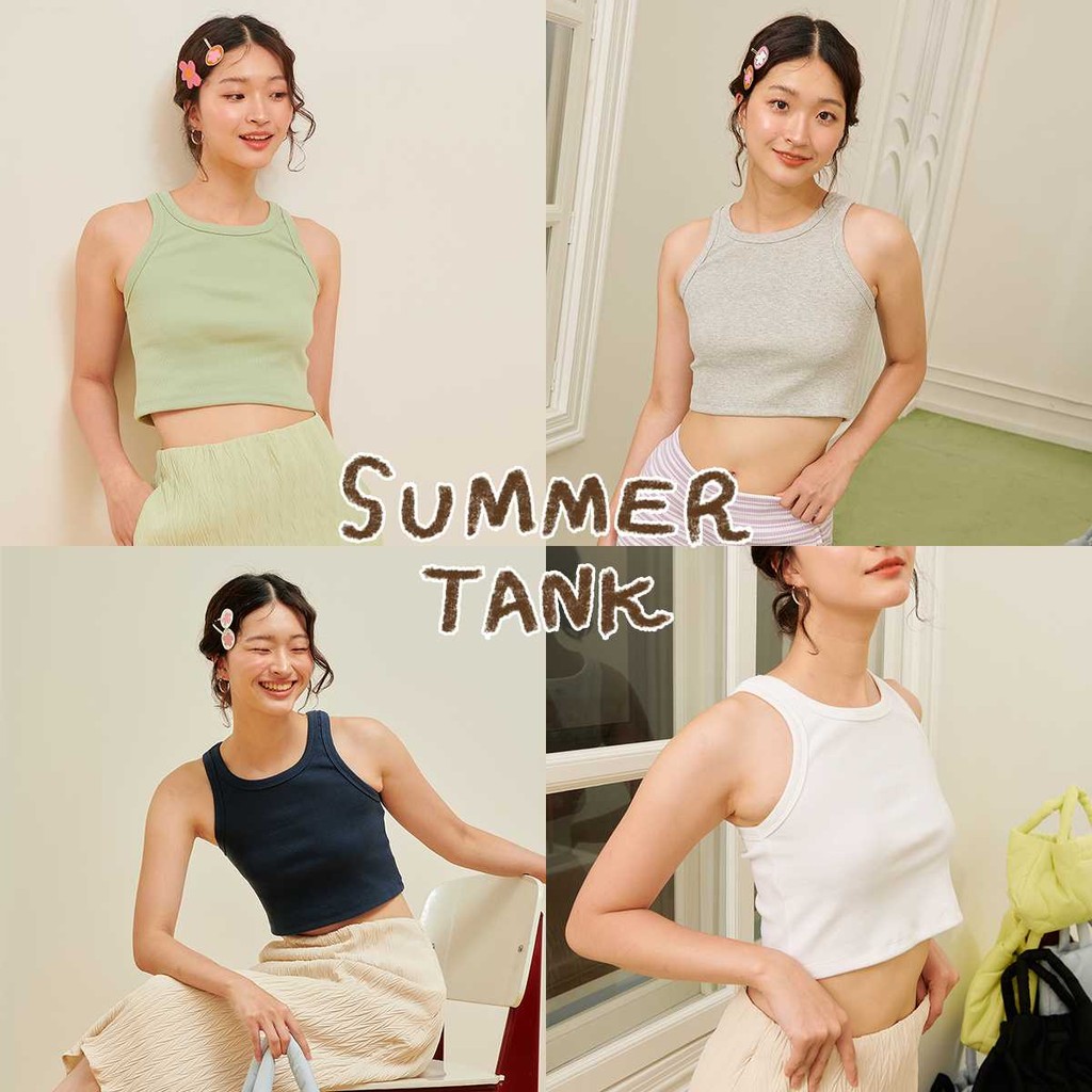 (BASIC PIECES) SUMMER TANK 🌞 - เสื้อกล้ามตัวสั้น