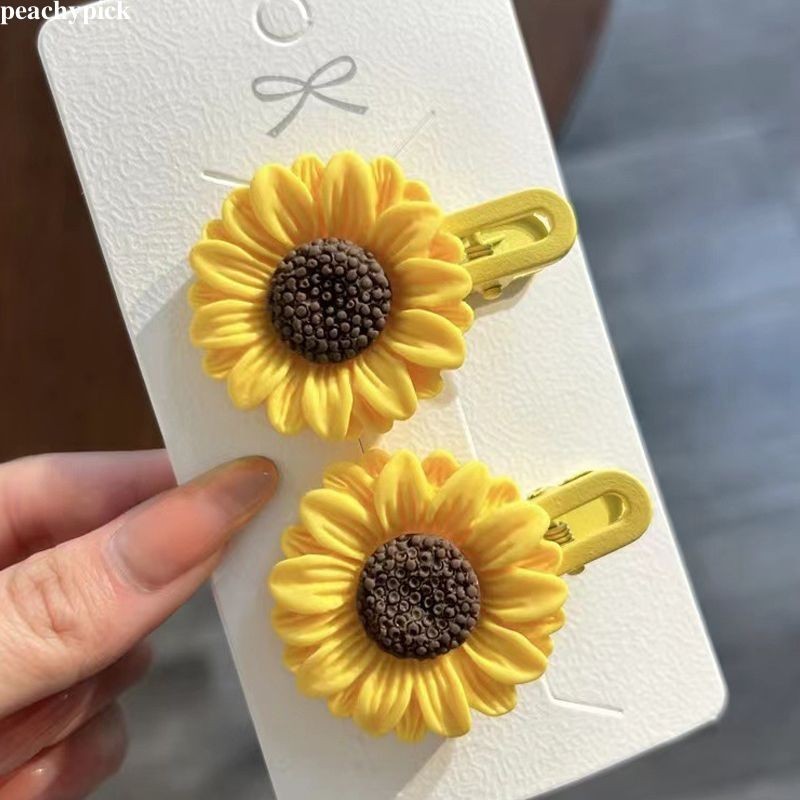 🍑peach🍑 กิ๊บติดผมรูปดอกทานตะวัน