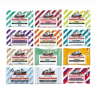 ฟิชเชอร์แมน Fisherman's friend ทุกรสชาติ 22-25 กรัม 1 ซอง ฟิ…