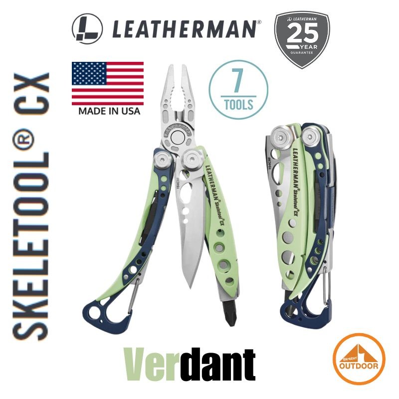 Leatherman Skeletool CX #Verdant | Multi Tool Stainless | 7 Tools #No Sheath ไม่แถมซอง