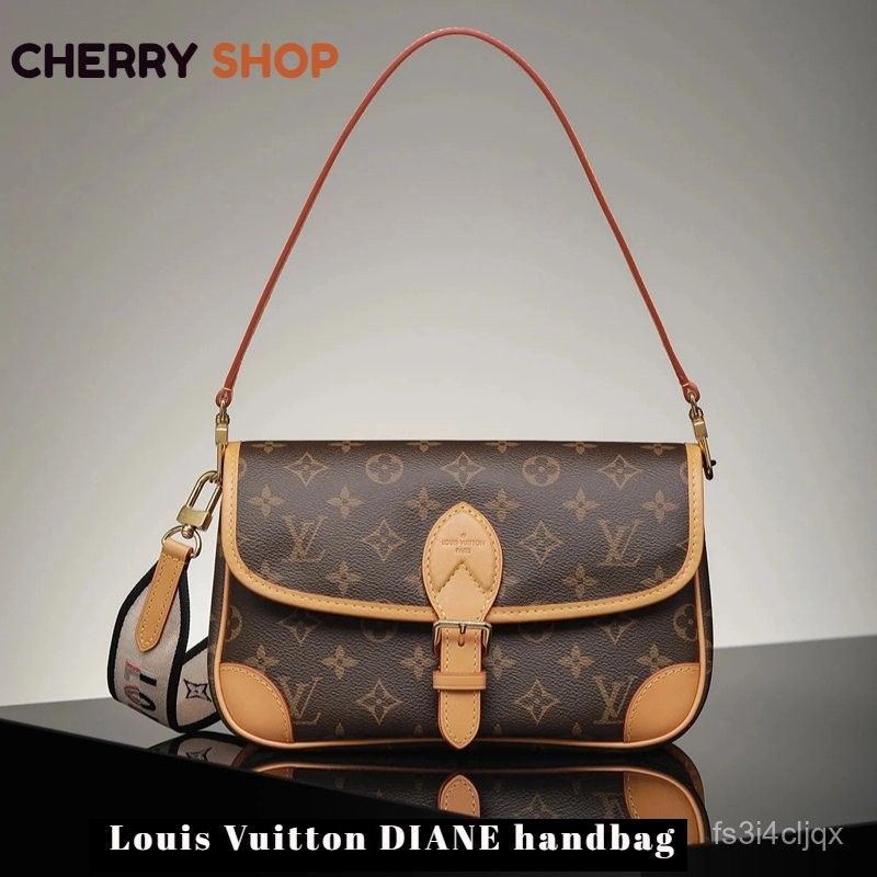 หลุยส์วิตตอง แท้Louis Vuitton DIANE handbagผู้หญิง/กระเป๋าสะพายไหล่/กระเป๋าสะพายข้างLV BAG