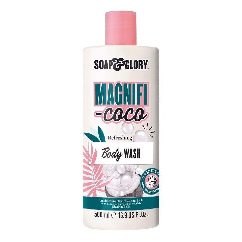 Soap & Glory Magnificoco Refreshing Body Wash 500 Ml โซพ แอนด์ กลอรี่ แมกนิฟิ-โคโค่ รีเฟรชชิ่ง บอดี้ วอช 500 มล.