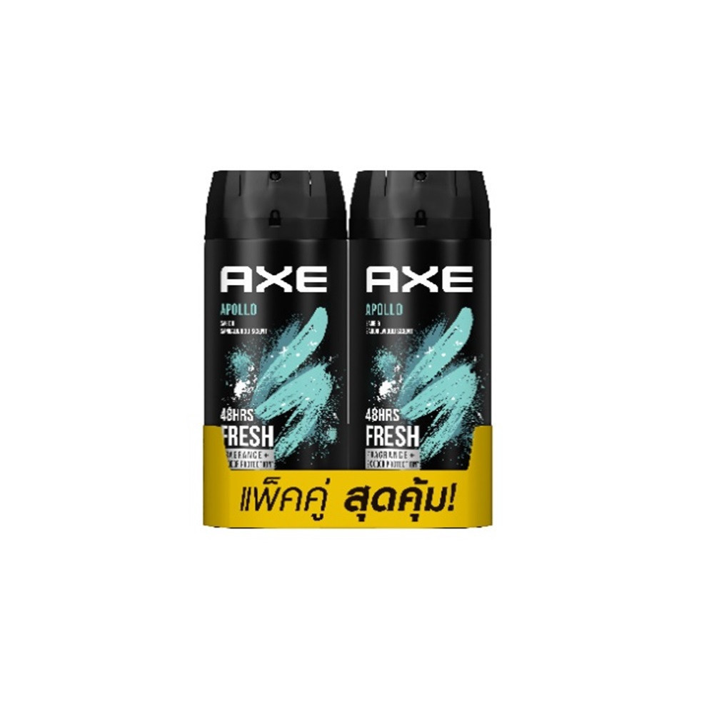 Axe Spray Apollo Twin Pack 135Mlx2 แอ๊กส์ ดีโอสเปรย์ อะพอลโล่ 135มล.X 2