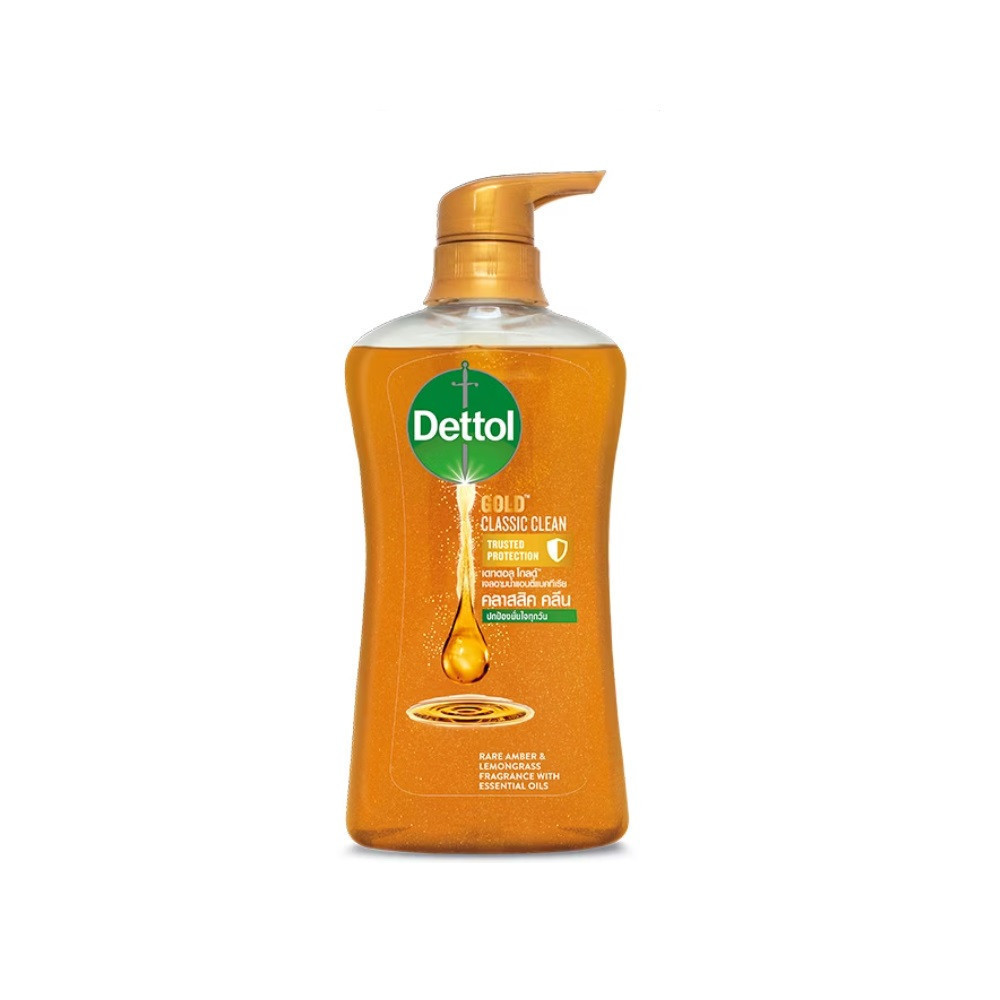 Dettol Gold Showergel Classic 480Ml เดทตอล โกลด์เจลอาบน้ำคลาสสิคคลีน 480มล