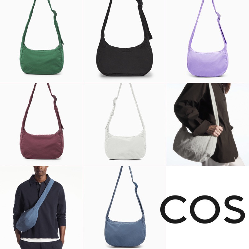 พร้อมส่ง COS Nylon Crossbody Saddle Bag ของแท้จากช็อปญี่ปุ่น กระเป๋าสะพายข้างไนล่อน