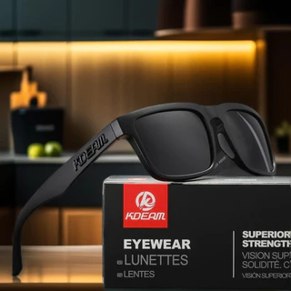 KDEAM BLACK แว่นกันแดด Polarized ป้องกัน UV400 สำหรับการเดินทาง ขับรถ และกิจกรรมกลางแจ้ง จัดส่งไทย