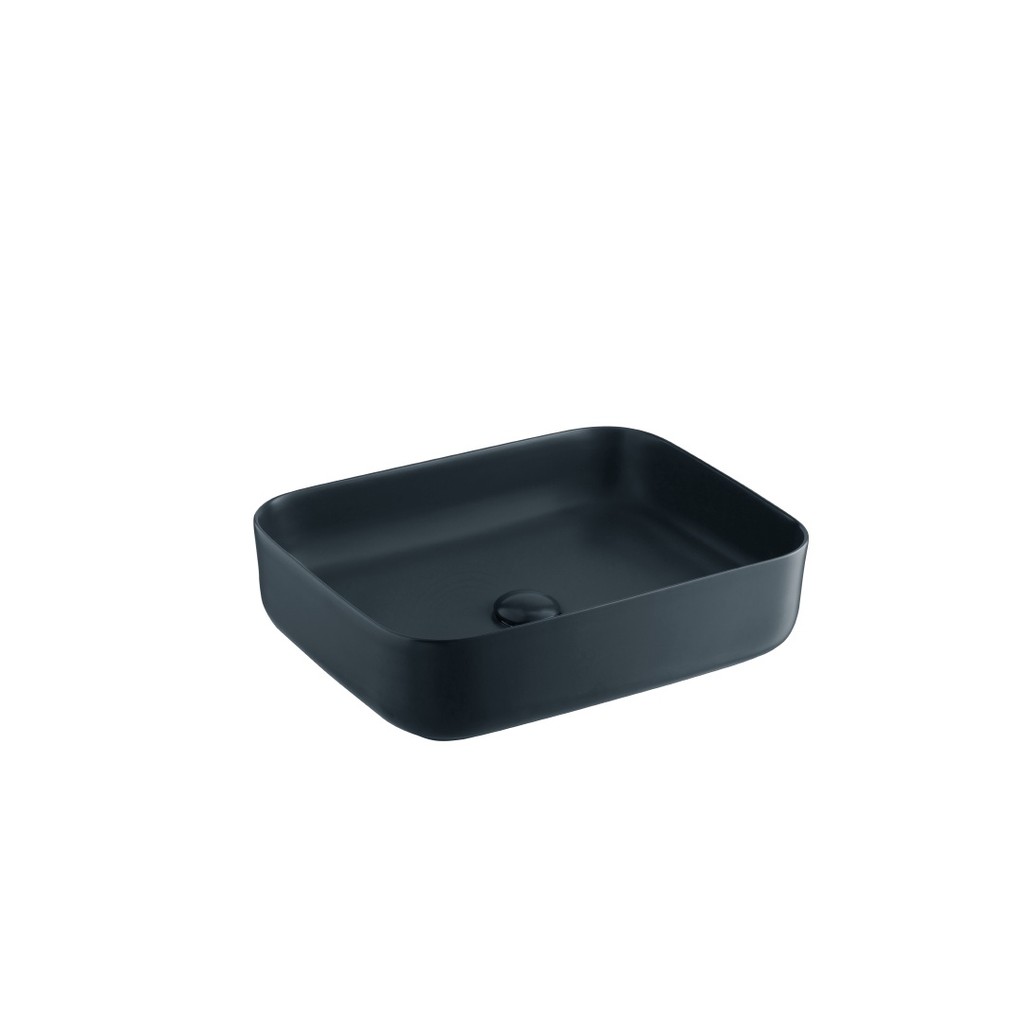 COTTO  C00126 GB อ่างล้างหน้าวางบนเคาน์เตอร์ (แบบไม่มีรูก๊อก) สีฟ้าอมเทา รุ่น เครียรร์ KLIRR (no fau