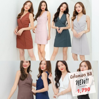 เดรส EVL005 Isabell Dress (ลด125 โค้ดWYAKPT) ชุดใส่เที่ยว ชุดออกงาน ชุดเพื่อนเจ้าสาว | Evalynbrand