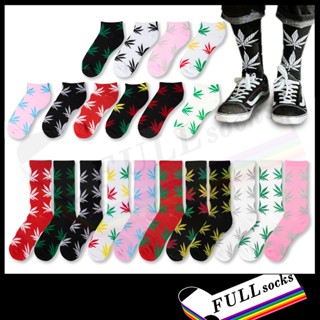 ถุงเท้าสตรีท กัญชา ขนาด Free Size Marijuana Socks_A55,57