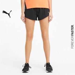 PUMA RUNNING - กางเกงวิ่งขาสั้นผ้าทอผู้หญิง Favourite Woven 3 นิ้ว สีดำ - APP - 52018701