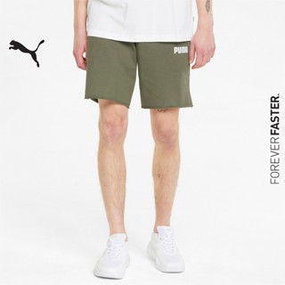 PUMA BASICS - กางเกงวอร์มขาสั้นผู้ชาย Modern Basics สีเขียว - APP - 84844532