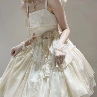 ✗A Thousand Falls of the Moon Lolita ชุดสลิงโลลิต้า JSK Wandering Wind Fairy ฤดูร้อน