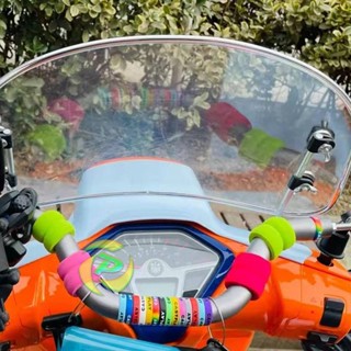 เข็มขัดนิรภัยรถจักรยานยนต์ Piaggio Jiang Ge Fit Dayang Honda Motorcycle Universal ที่วางแขนตกแต่งเรืองแสงสีแหวนกันลื่นซิ