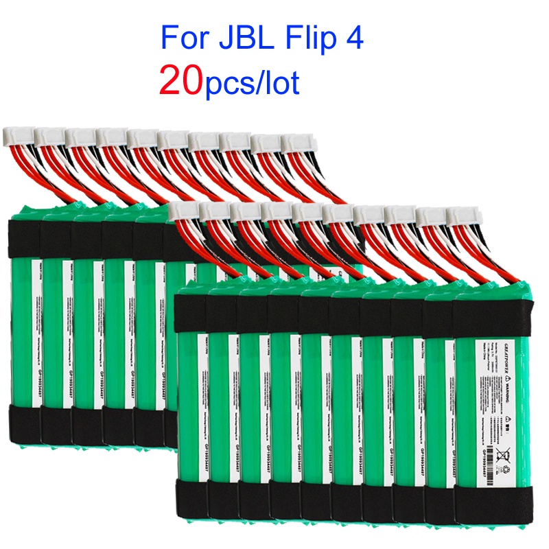 20ชิ้น/ล็อต GSP872693 01สำหรับ JBL Flip 4 Flip4รุ่นพิเศษเดิมบลูทูธเปลี่ยนลำโพงแบตเตอรี่ Lautsprecher Accu