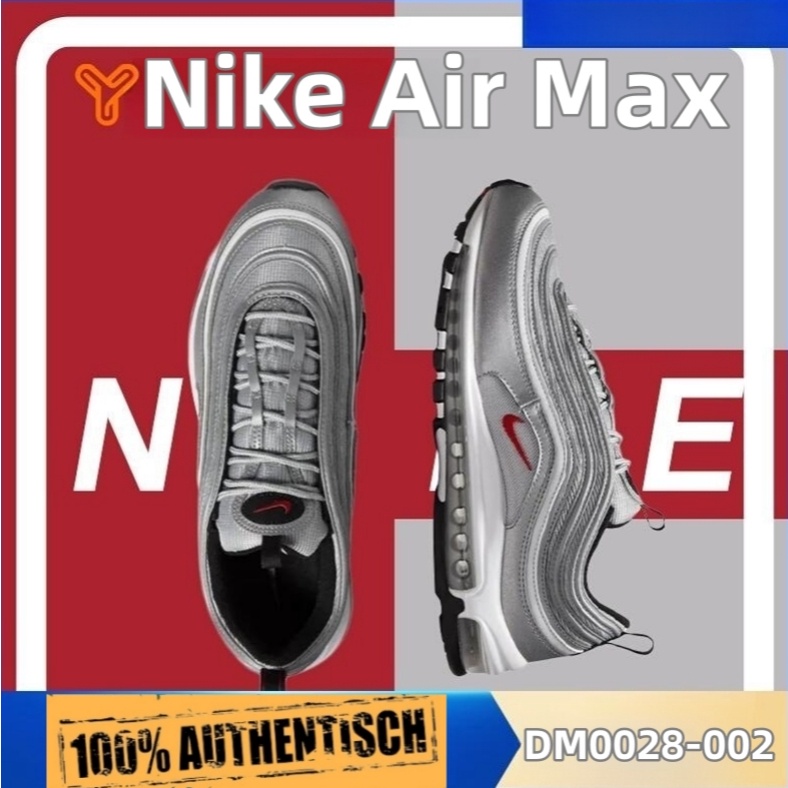 Nike Air Max 97. กันกระแทก. ผู้ชายและผู้หญิง. รองเท้าวิ่ง. DM0028-002