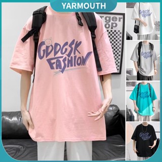 Yyr_ เสื้อยืดแขนสั้น แบบสวมหัว