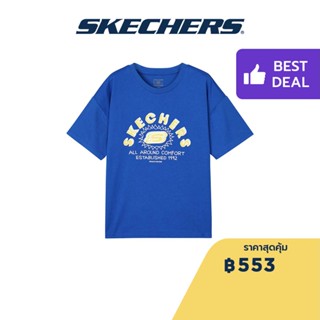 Skechers สเก็ตเชอร์ส เสื้อยืดแขนสั้นเด็ก Kids Short Sleeve Tee - L222K064-007G