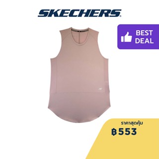 Skechers สเก็ตเชอร์ส เสื้อยืดแขนกุดผู้หญิง Women Performance Running Sleeveless Tee - SP22Q4W354-MAVE