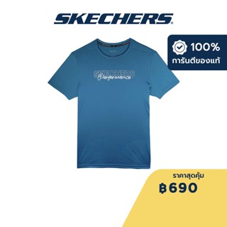 Skechers สเก็ตเชอร์ส เสื้อยืดแขนสั้นผู้ชาย Men Recharge Collection Performance Short Sleeve Tee - SP123M030-OCTL