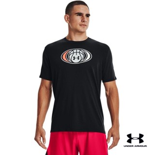 Under Armour UA Mens Basketball Logo Short Sleeve อันเดอร์ อาเมอร์ เสื้อออกกำลังกายแขนสั้น สำหรับผู้ชาย