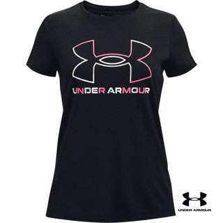 Under Armour UA Girls Tech™ Big Logo Short Sleeve อันเดอร์ อาเมอร์ เสื้อเทรนนิ่ง สำหรับเด็กผู้หญิง รุ่น Big Logo