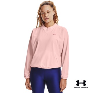 Under Armour Womens UA Woven Crew อันเดอร์ อาเมอร์ เสื้อเทรนนิ่ง สำหรับผู้หญิง รุ่น Woven Crew