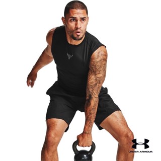 Under Armour UA Mens Project Rock HeatGear® Sleeveless อันเดอร์ อาร์เมอร์ เสื้อเทรนนิ่ง สำหรับผู้ชาย รุ่น Sleeveless