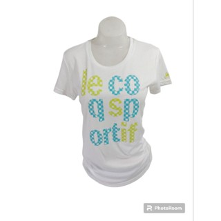 เสื้อยืดกีฬาแขนสั้นแบรนด์ Le coq sportif Womens Size O มือ2