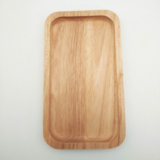 Wooden Rectangle Plate S จานไม้สี่เหลี่ยมผืนผ้าไซส์ S