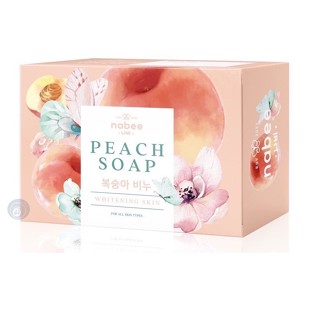 ลดเพิ่ม 8% 🔥 นาบี พีช สบู่ 80 กรัม nabee peach soap 80 กรัม