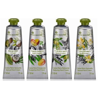 Yves Rocher hand cream 30ml  coconut  olive mango  vanilla  raspberry อิฟโรเช่