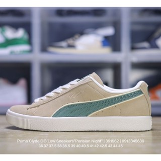 Puma Clyde OG รองเท้าผ้าใบลําลอง ข้อสั้น สีทอง สไตล์ปารีส เรโทร เหมาะกับการเล่นกีฬา