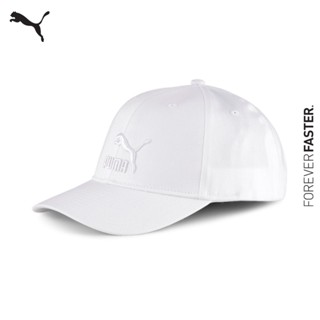 PUMA SPORT CLASSICS - หมวกเบสบอล Archive Logo Baseball Cap สีขาว - ACC - 02255412