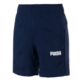 PUMA KIDS - กางเกงขาสั้นผ้าทอเด็กโต 5 นิ้ว Essential สีฟ้า - APP - 84762402