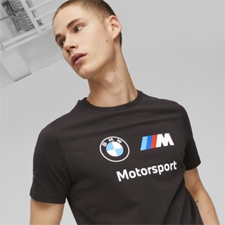 PUMA AUTO - เสื้อยืดผู้ชายโลโก้ BMW M Motorsport ESS สีดำ - APP - 53814801