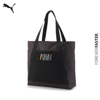 PUMA EVOLUTION - กระเป๋าช้อปปิ้งผู้หญิงขนาดใหญ่สไตล์สตรีท PRIME สีดำ - ACC - 07917001