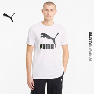 PUMA PRIME/SELECT - เสื้อยืดคอกลมผู้ชาย Classics Logo Tee สีขาว - APP - 53008802