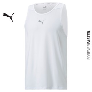 PUMA RUNNING - เสื้อกล้ามวิ่งผู้ชาย Run CLOUDSPUN Running Singlet Men สีขาว - APP - 52240102