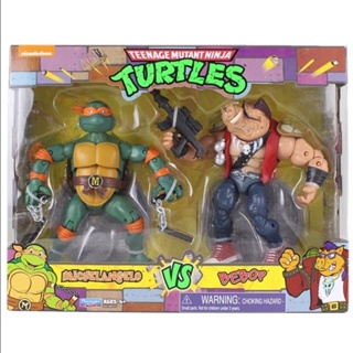 ∈[ของแท้] Playmates Color Star 87 Edition Teenage Mutant Ninja Turtles Bull Head Pig Face Double Set