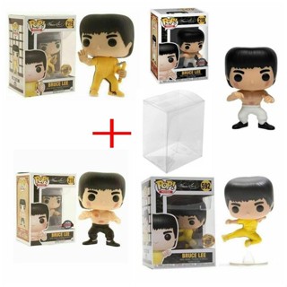 ◐☃Funko POP Bruce Lee Jump Kick Nunchuk ตุ๊กตา Bruce le Limited Commemorative Edition อะนิเมะรูปของเล่น