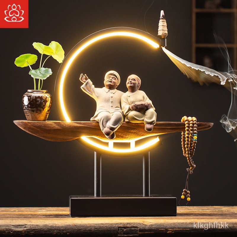 New Chinese Old-in-Law Zen Lamp Ring Decoration Living Room Small Night Lamp Home Decorations Gift f
