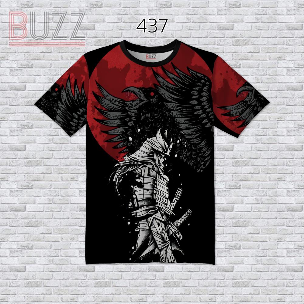 [S-4XL] เสื้อยืดพิมพ์ลาย หน้า-หลัง แนว Street สุดเทห์ BUZZ-437