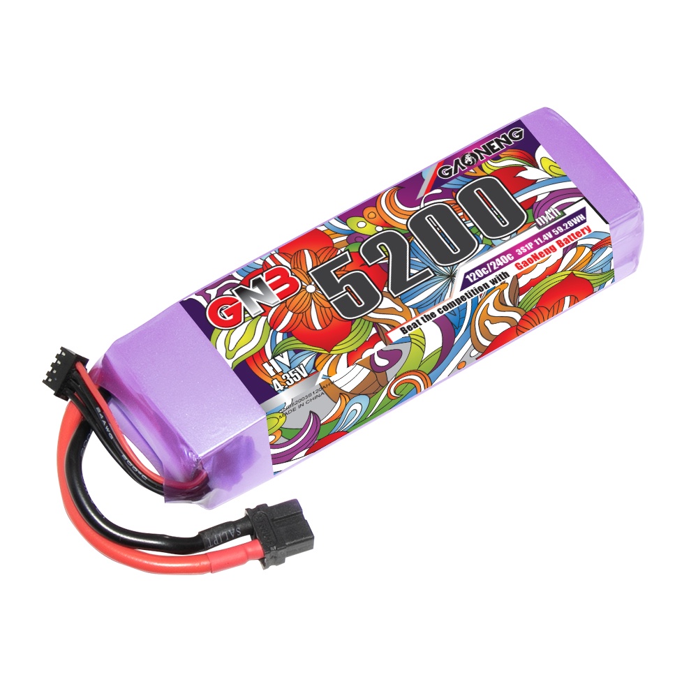 ✸GNB GAONENG 3S 5200mAh 11.4V 120C RC LiPo Battery HV LiHV High Voltage Drone RC Car Boat Airplane H