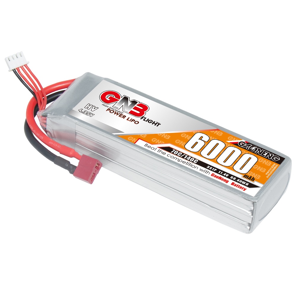 ⁑GNB GAONENG 6000mah 3S 11.4V 70C 140C LiHV T-PLUG RC LiPo Battery RC Car Drone RC Boat