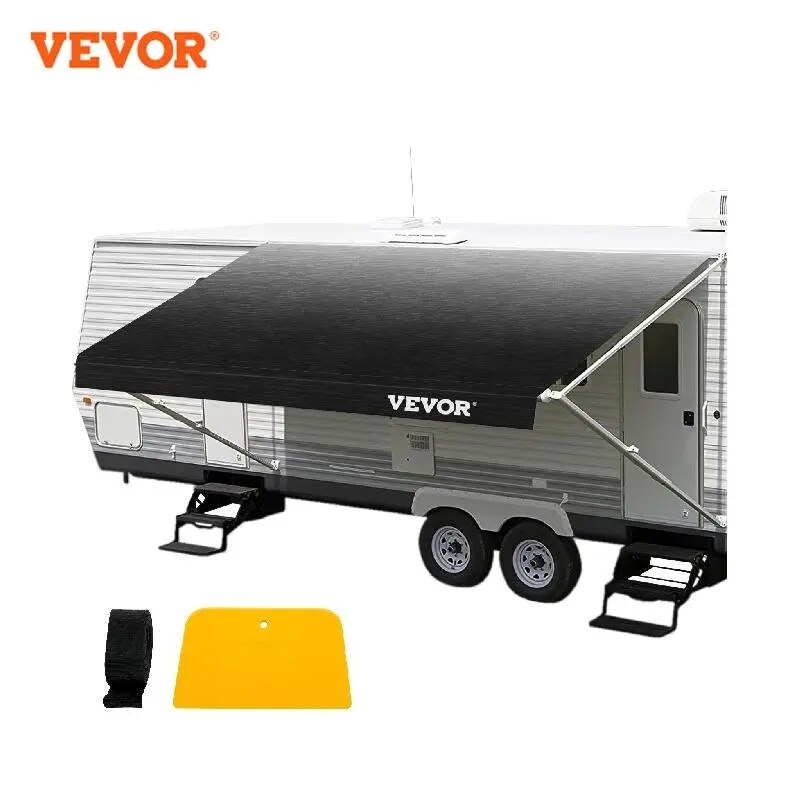 76t VEVOR Car Shelter Shade 16-21Ft RV Awning Camping Side Car Roof Top Tent Waterproof UV Portable 