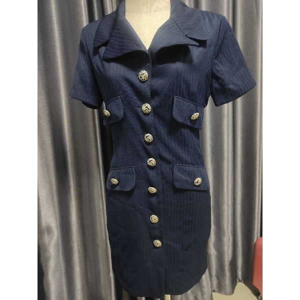 เดรสสูท สีกรม เข้ารูป แบรนด์ jousse