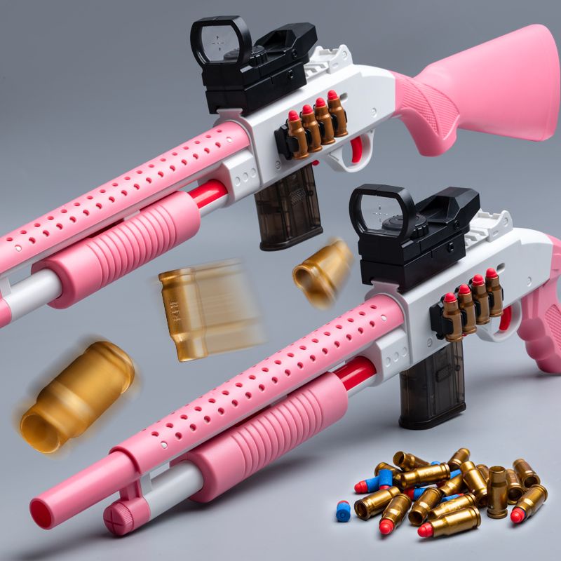 เปลือก-โยนปืนลูกซองปืนกระสุนอ่อนสเปรย์ปืนลูกซองปืนของเล่นเด็กแบบจำลอง M870 ของเล่น