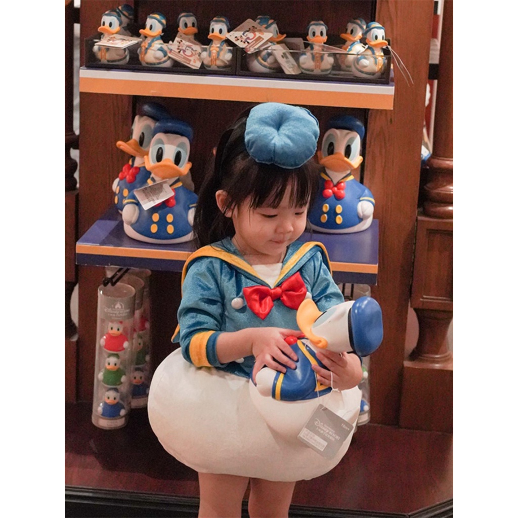 ชุดคอสเพลย์ การ์ตูนเป็ดโดนัลด์ สีชมพู เหมาะกับฤดูใบไม้ร่วง และฤดูหนาว สําหรับเด็กผู้หญิง - รูปที่ 3