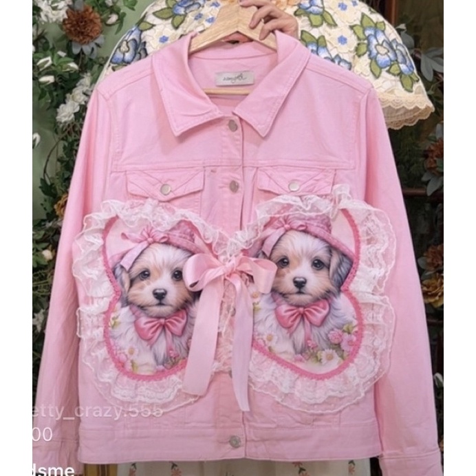 2seeyou New แจ็คเก็ตสีชมพู Freesize