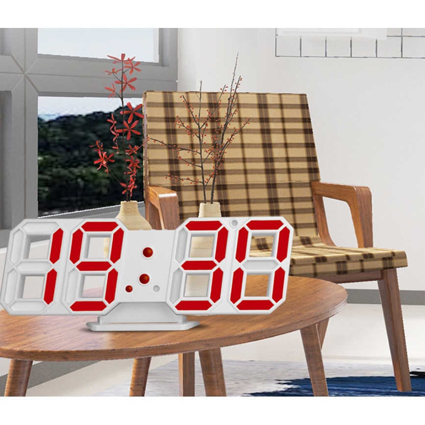 3D digital clock CX-2218 led 3D clock home decoration alarm clock temperature display room date/mont